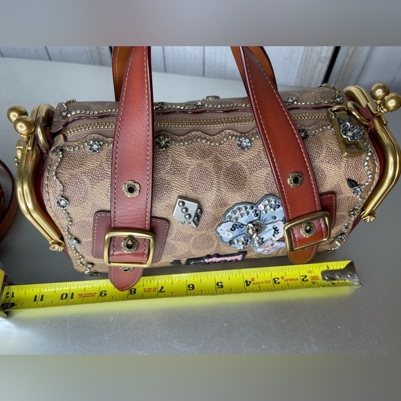 COACH LIMITED EDITION X KEITH HARING MAILBOX 24 BAG 1941 Handbag Tea Rose - Picture 14 of 16